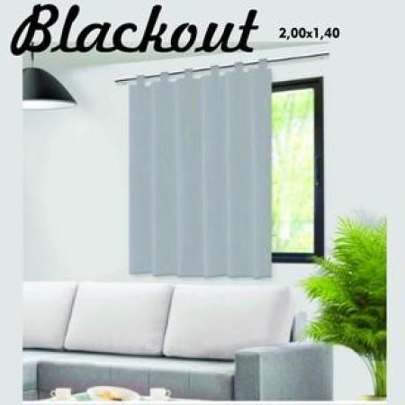 Cortina Blackout Corta Luz PVC 2,00m x 1,40m - Cozinha Quarto Sala